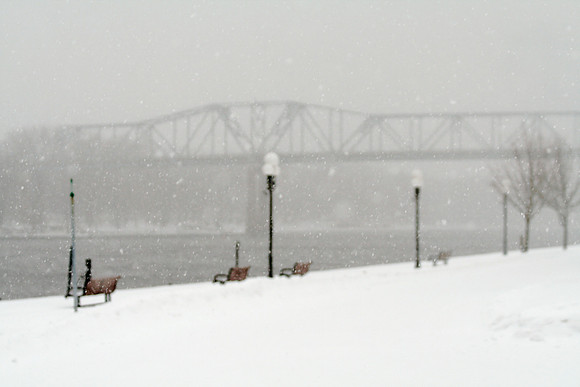 Snowy Day on the River